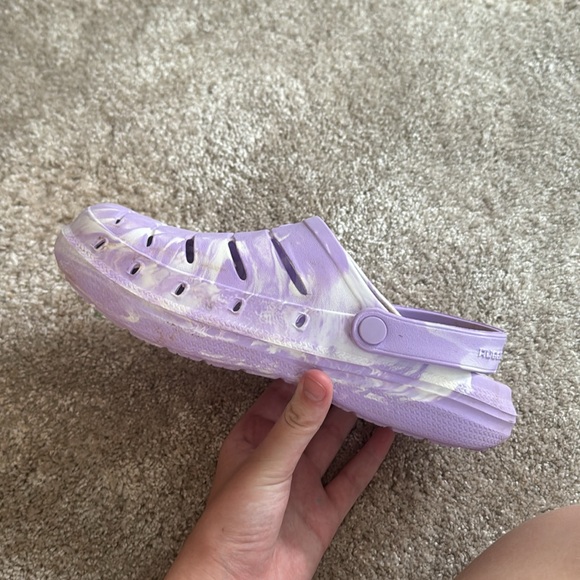 rugged sharks, purple kids clogs - Picture 3 of 4